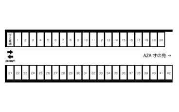 特P AZA才ノ免駐車場の図面