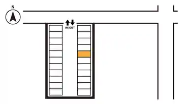 特P 【コインパーキング区画内】リビングパーク西伊興第1　駐車場の図面