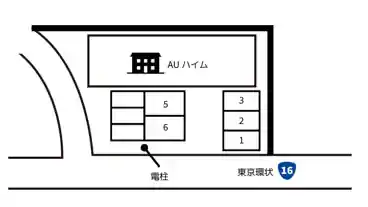 特P AUハイム駐車場 NO2の図面