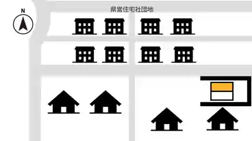 特P 大町市社館ノ内５８７６付近駐車場の図面