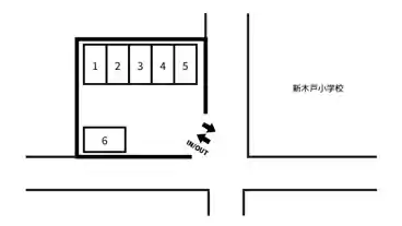 特P 緑が丘新木戸小よこ千葉第2駐車場の図面