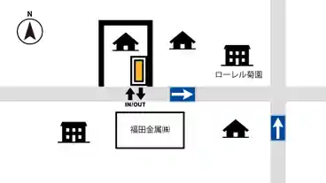 特P 【高さ188㎝まで】菊園町2-5-1駐車場の図面