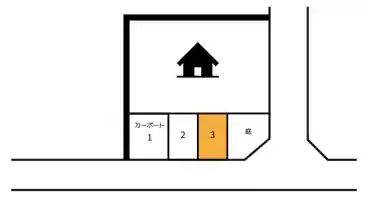 特P 【3番】岡村7-17-12駐車場の図面