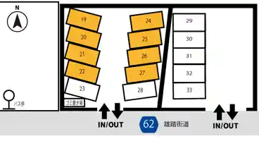 特P 東伊場1丁目駐車場の図面