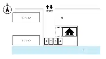 特P 川内町沖島449-1駐車場の図面