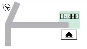 特P 三国町米ケ脇2-2-8駐車場の図面