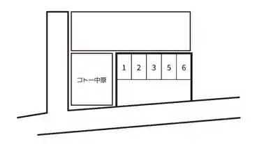 特P 【軽専用】コトー中原駐車場の図面