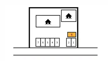 特P 【8番】二階堂861駐車場の図面