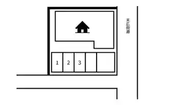 特P 末広1-16-7駐車場の図面