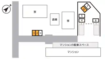 特P 花野井84-5駐車場の図面