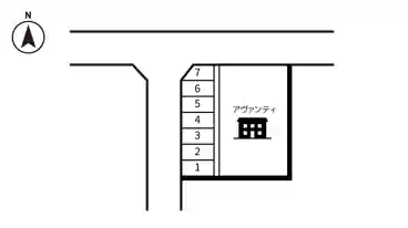 特P アヴァンティ駐車場の図面