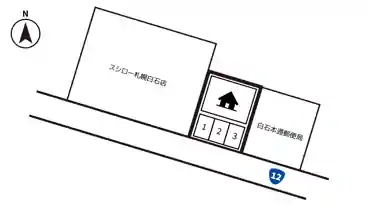 特P 本通11丁目北1-28駐車場の図面