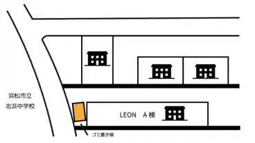 特P 西美薗304-11駐車場の図面