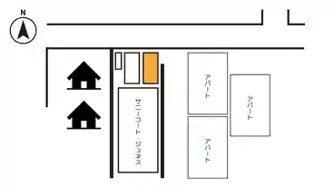 特P サニーコート・ジュネス 駐車場の図面