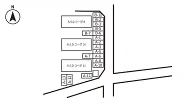 特P 【A-10番】ASDコーポ駐車場の図面