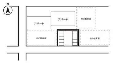 特P 松前台１丁目４パーキングの図面