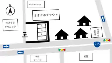 特P オオクボグラウト駐車場の図面