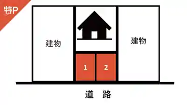 特P 山内1-12-6駐車場の図面