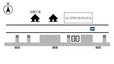 特P 長岡23-3の道路挟んで目の前の高架下駐車場の図面