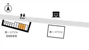 特P 【第一コアビル西側】東方320番地17駐車場の図面