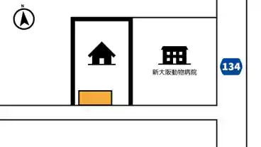 特P 《軽・コンパクト》東三国6-19-1駐車場の図面