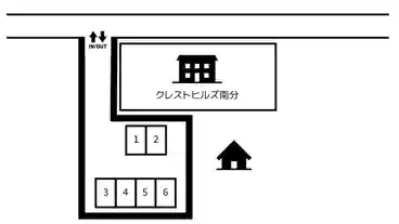 特P FKクレストヒルズ南分駐車場の図面