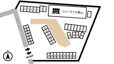 特P 【時間割】リバーサイド葉山駐車場の図面