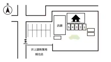 特P 【第1】北矢三町3-4-43駐車場の図面