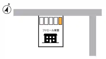 特P 《軽自動車》ファミール東雲　駐車場の図面