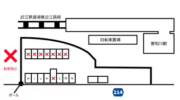 特P 愛知川駅前パーキングの図面