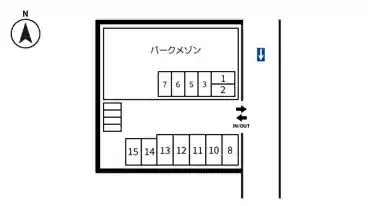 特P 南葛西6-13-12駐車場の図面