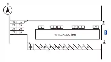 特P グランベルグ倉敷駐車場の図面