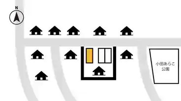 特P 小田町1103-48付近駐車場の図面