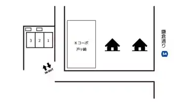 特P 戸ケ崎1-331駐車場の図面