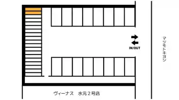 特P 《バイク専用》ヴィーナス2号店駐車場の図面