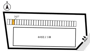 特P 【2427番】本地荘駐車場の図面