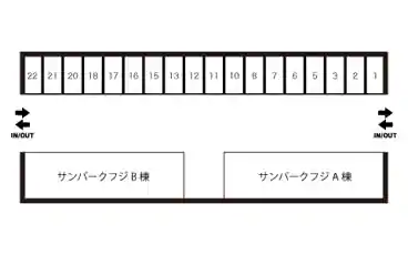 特P サンパークフジ駐車場の図面