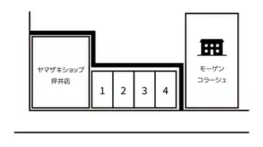 特P 坪井東1-21-5駐車場の図面