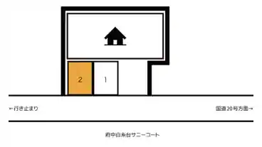 特P 白糸台3-19-40駐車場の図面