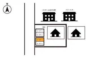 特P 元石川町3712-10駐車場の図面