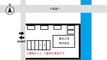 特P 【土日祝】江戸町33番地駐車場の図面