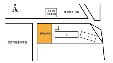 特P 座間東原　G駐車場の図面