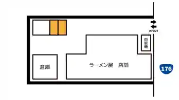 特P 吉岡マグロ節センター駐車場の図面