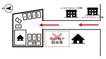 特P 高木瀬東2丁目5番10号駐車場の図面