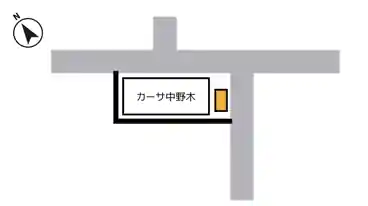 特P 《軽自動車》中野木2-6-6駐車場の図面