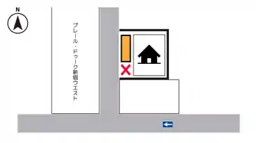 特P 《軽・コンパクト》北新宿2-2-4駐車場の図面