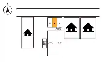 特P アーネスハイツ駐車場の図面