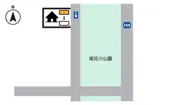 特P 【軽自動車】尾花川5-12駐車場の図面