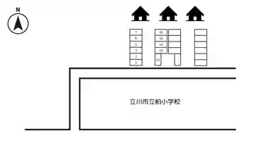 特P 柏町4-11-7駐車場の図面