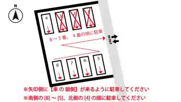 特P 【駐車向き指定有り】小俣町本町3542付近駐車場の図面